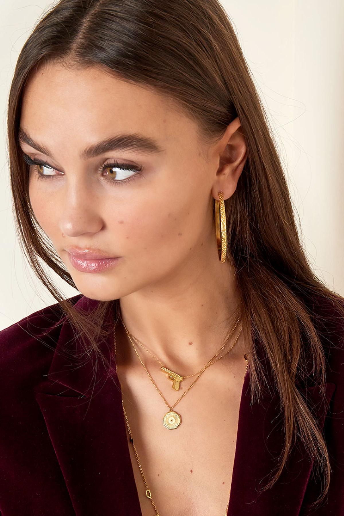 Killer Looks Necklace, Stainless Steel, Goud kleur