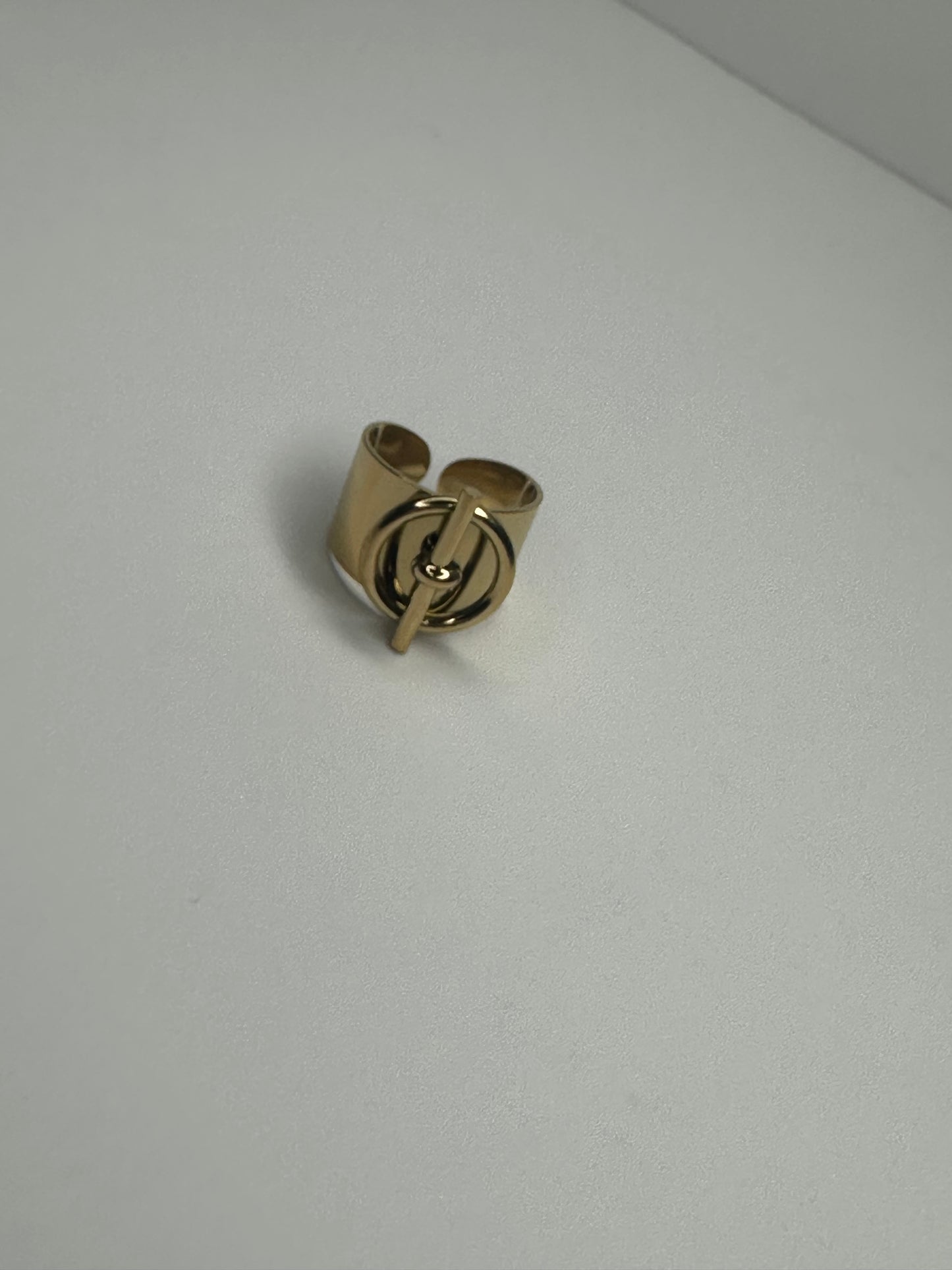 Gold adjustable ring